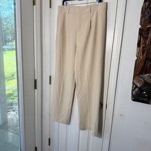 Nic+Zoe GOLD LABEL 31" KNIT SCUBA WIDE-LEG TROUSER‎ Powder Cream 16